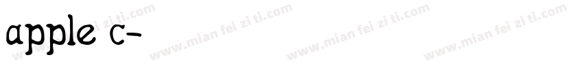 apple c字体转换